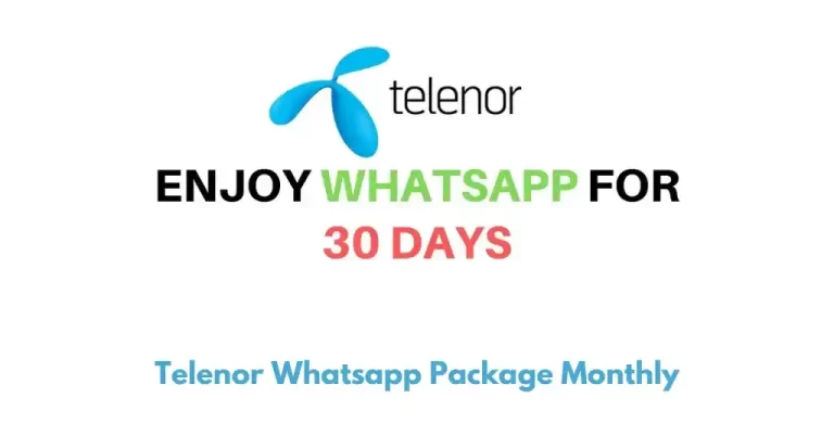 Telenor Whatsapp Package Monthly 2023 