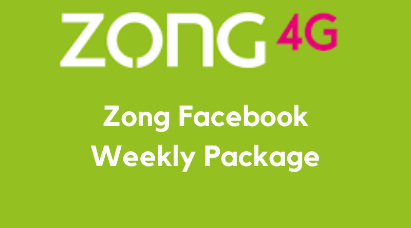 Zong Facebook Weekly Package