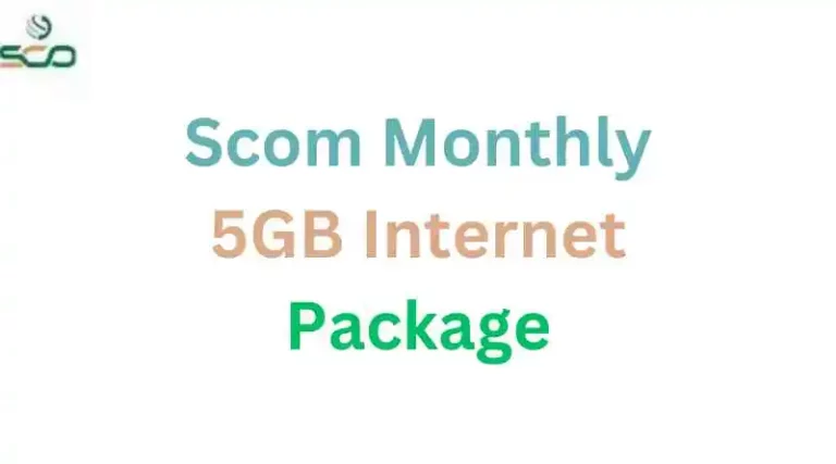 Scom Monthly 5GB internet Package 2023