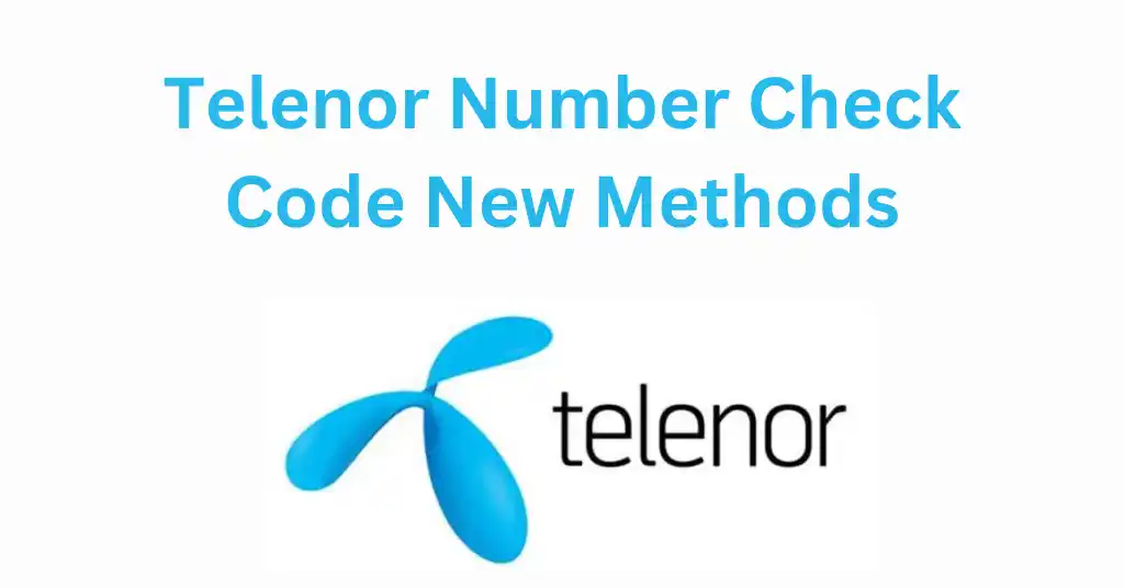 telenor sim number check code