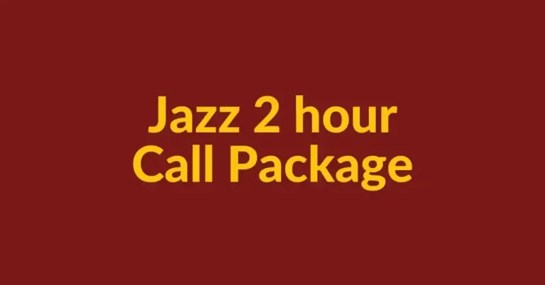  Jazz 2 Hours Call Package Code 2024 Student Call Package