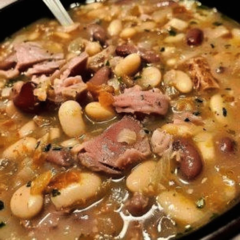 Filling Ham and Bean Hock Soup
