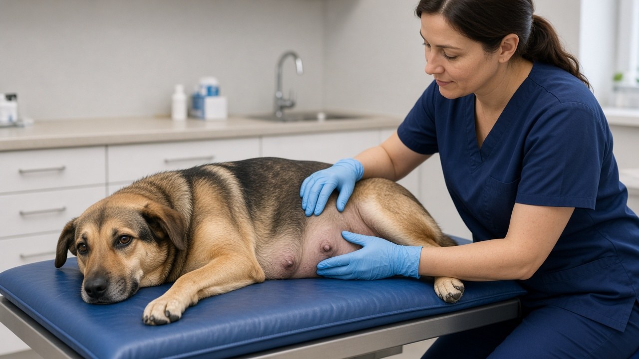 The rescue dog who came in for a spay