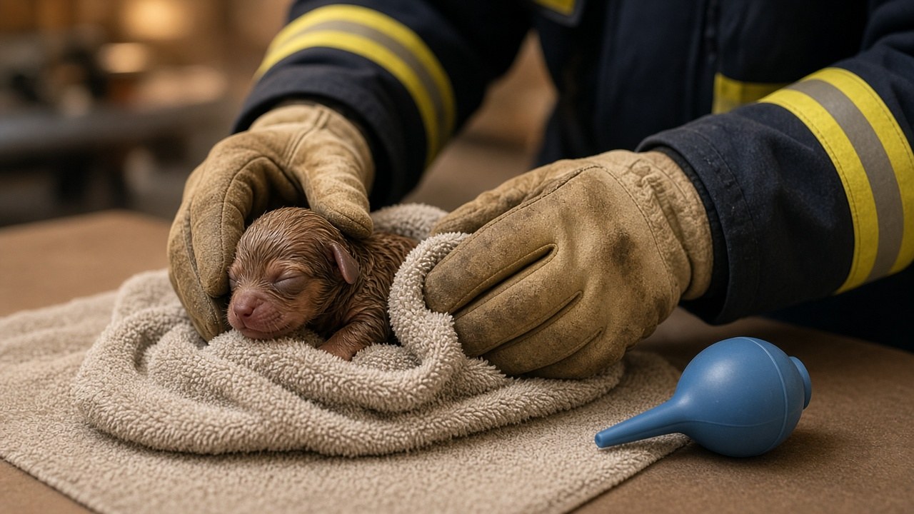 Clearing airways and warming the newborns