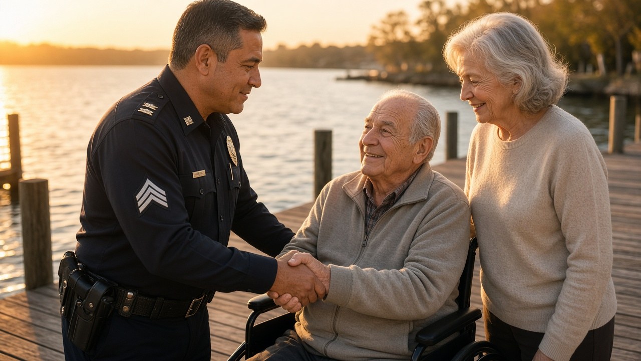 A thank-you for the sergeant