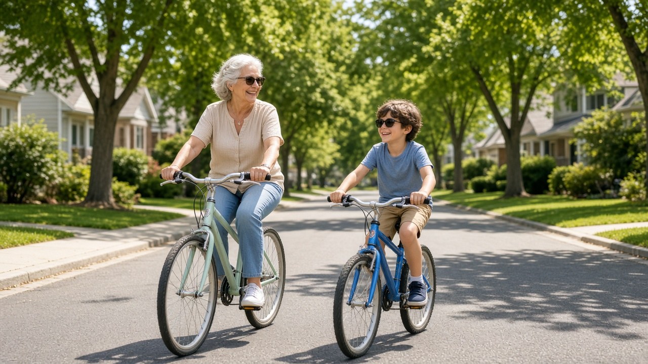 A bike ride with grandma