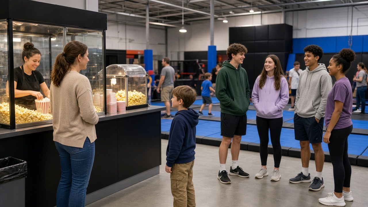 A normal day at the trampoline park