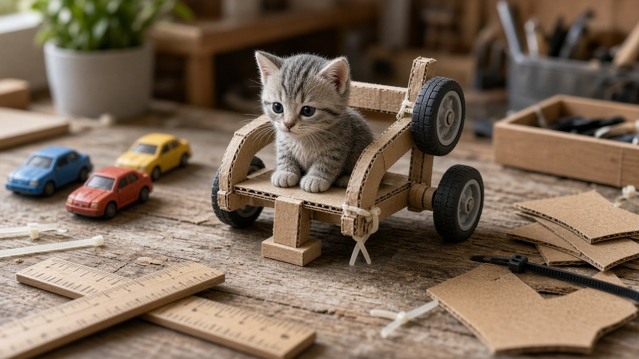 Building the Hot Wheels wheelchair