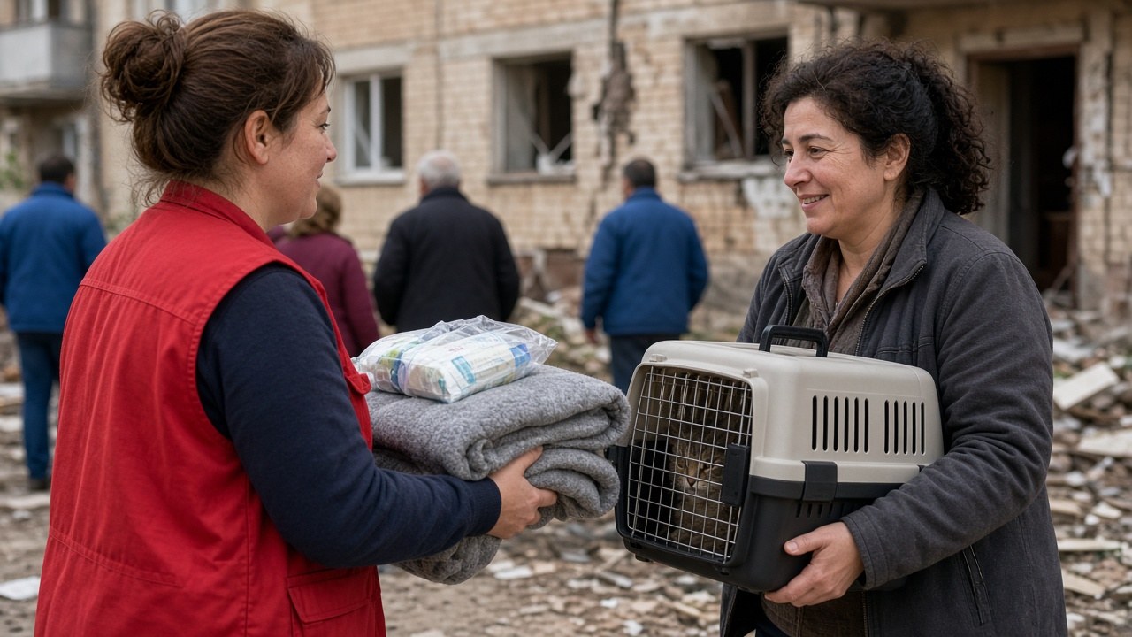 Support for the displaced families