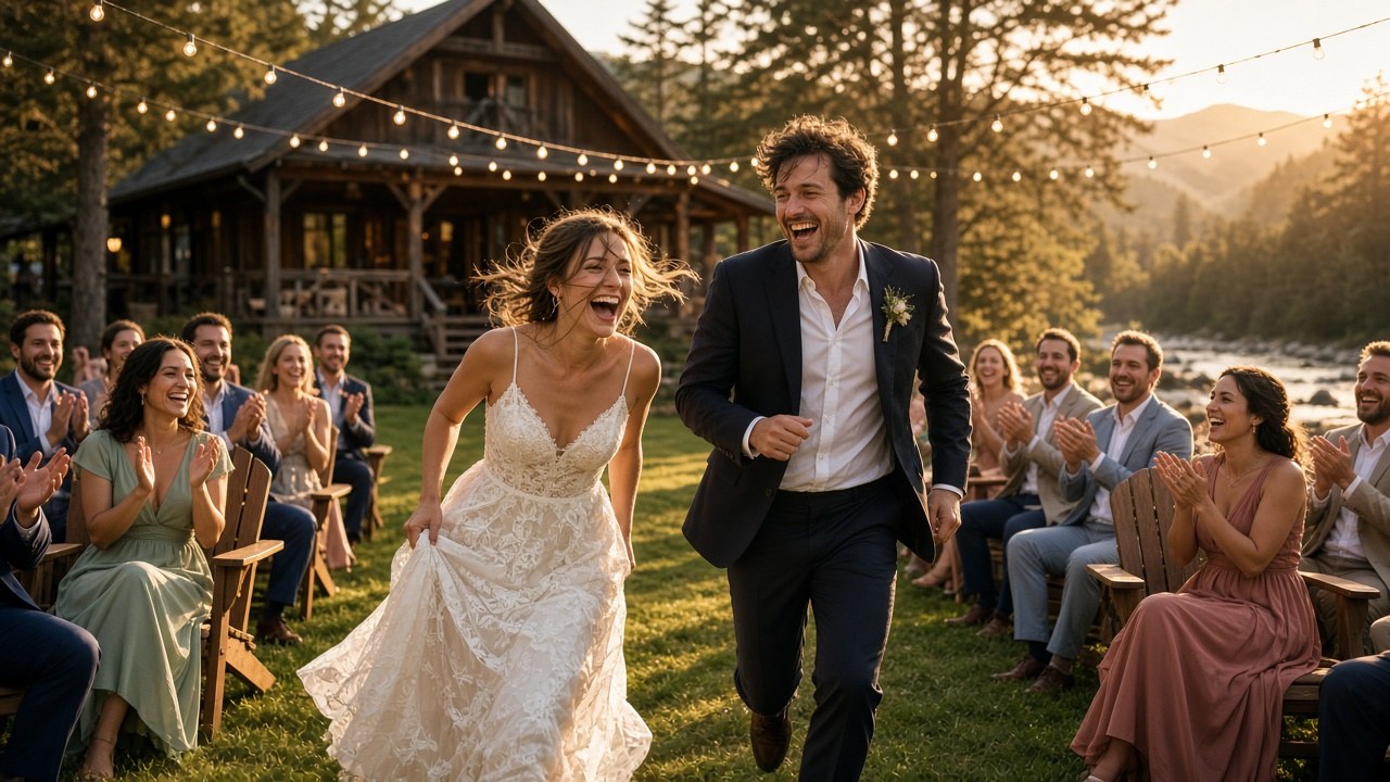 The hair did not survive. The wedding did.