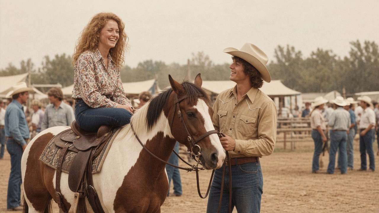 Young Ruth and Royce at the county fair fifty years ago