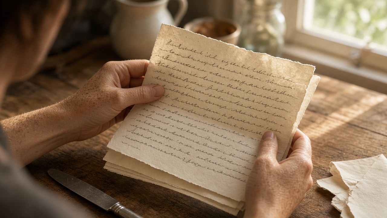 Grandma's three-page letter