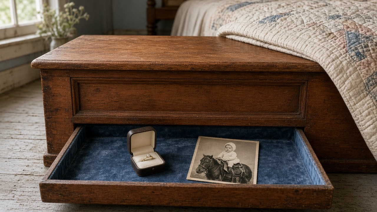 The secret drawer in Grandma's cedar chest