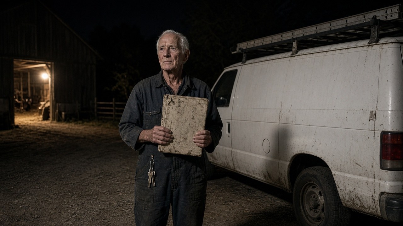 The county locksmith steps out of the van