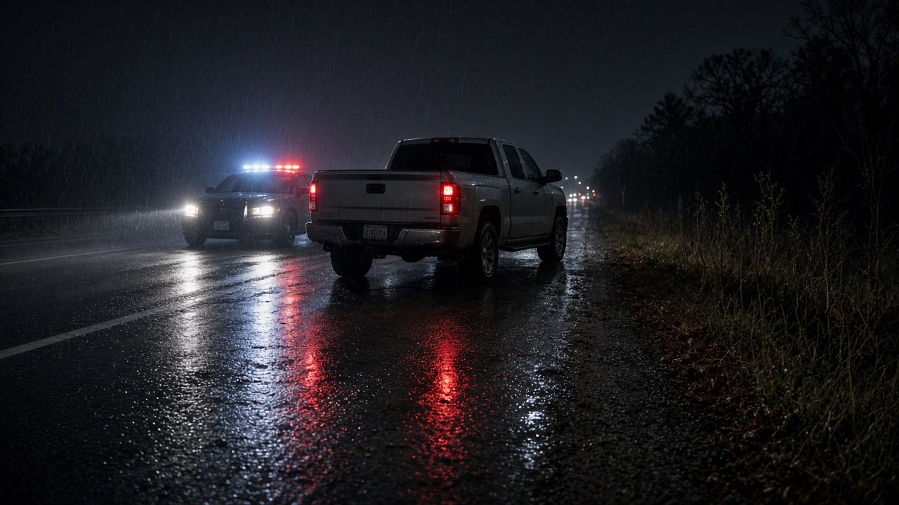 Rita Lane pulled over on the highway