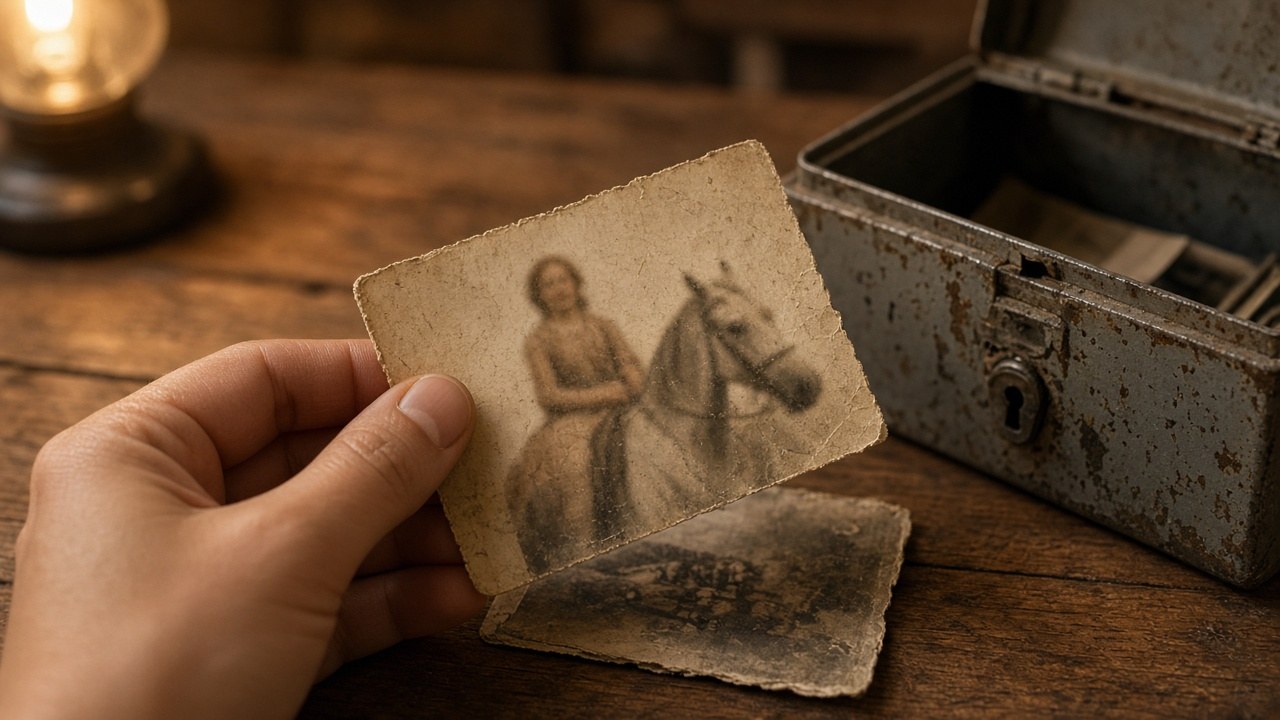 The photograph in the lockbox