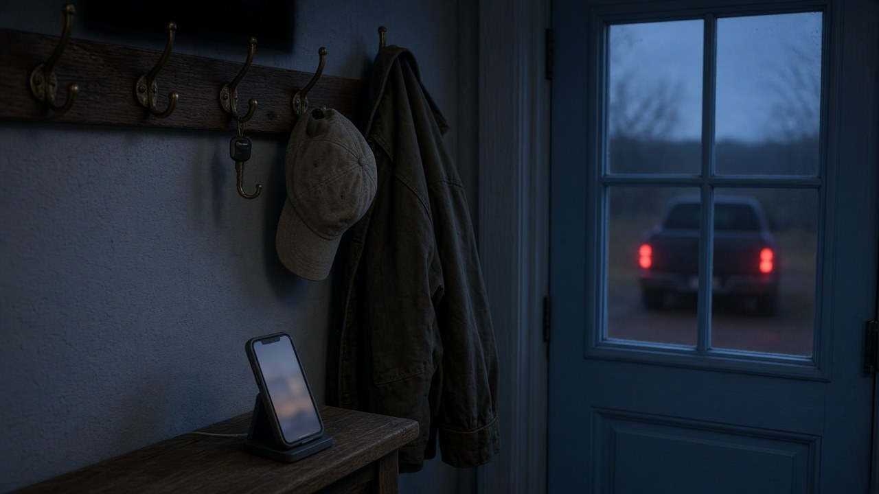 The farm phone lit up at 5:28