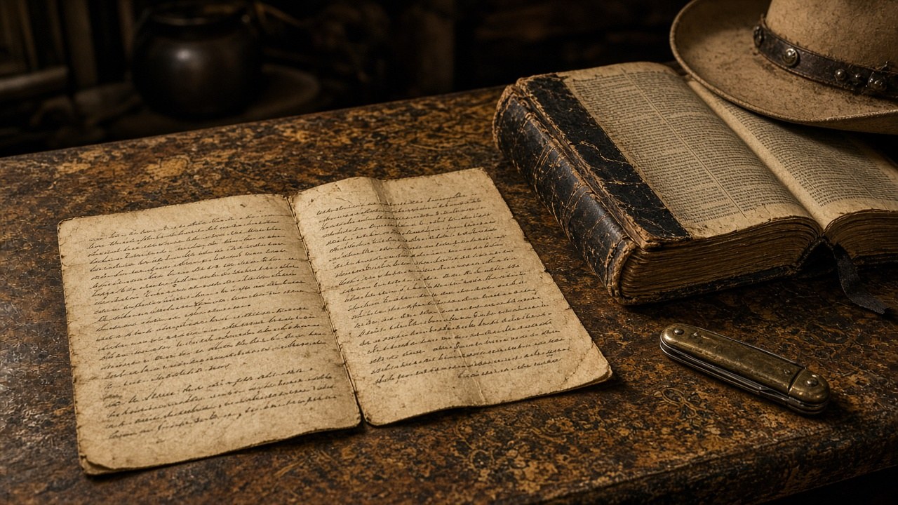 Clay's two-page letter on the kitchen table beside the old Bible