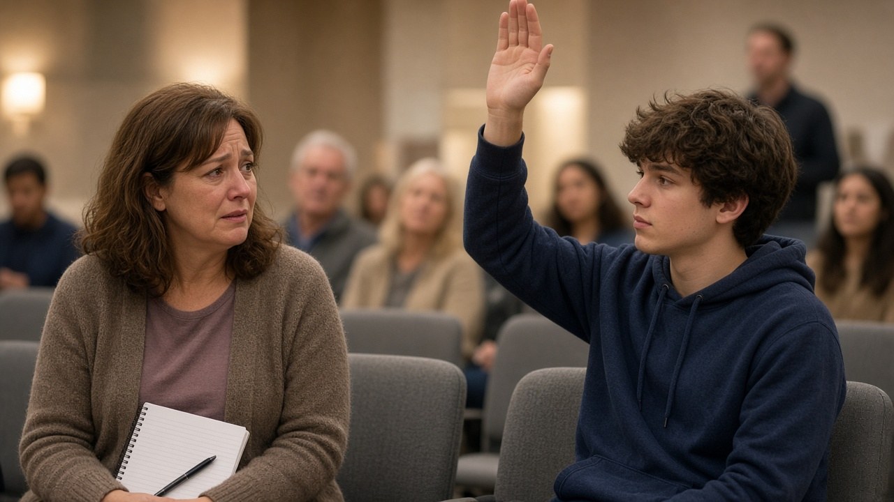 The moment Ocean raised his hand at the transplant seminar