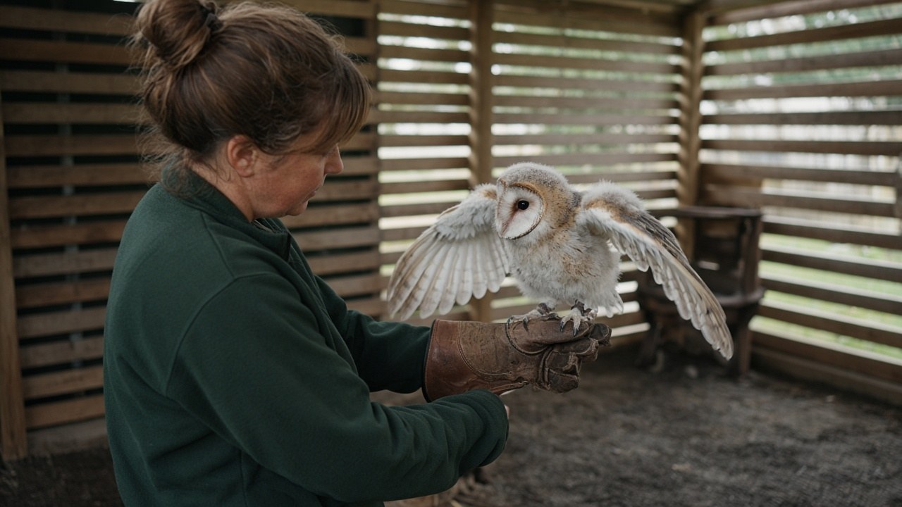 The owlet was nursed back to health at Wildside
