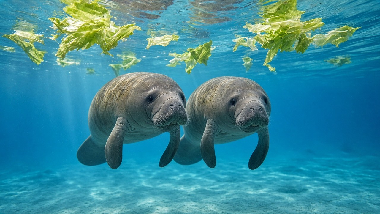 Six Orphaned Baby Manatees Just Flew to Ohio. One Grew From 48 Pounds to 420