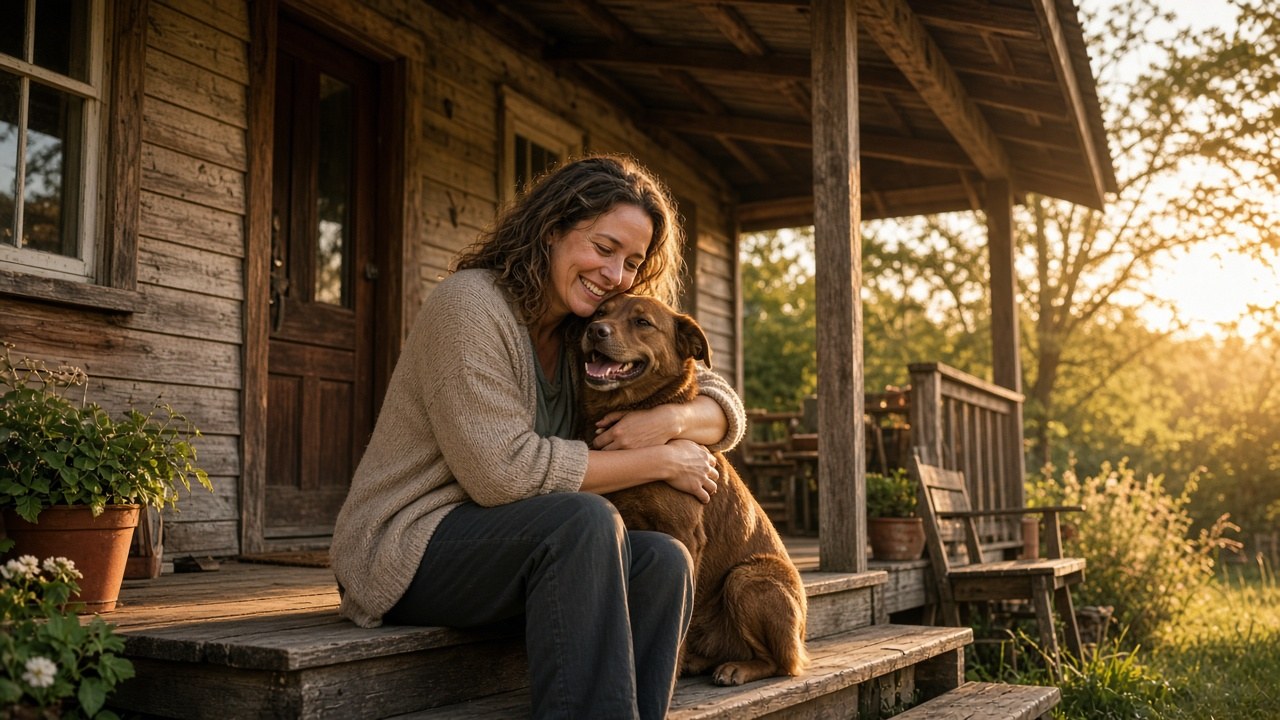 Ashley and Buckey at home, where the family wants to help with repairs