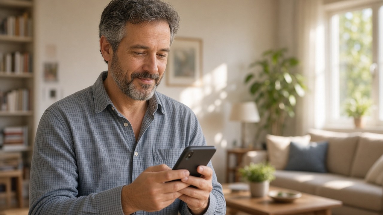 A kind stranger on his phone deciding to help the family